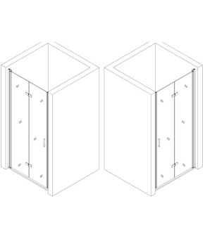 Душові двері POPRAD 90TB BRAVO (000031213)