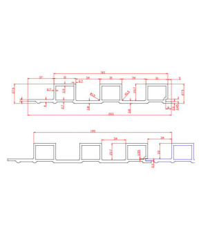 Рейка бамбукова BWD GW12-5182 (GW125182)