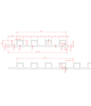 Рейка бамбукова BWD GW168-9102 (GW1689102)
