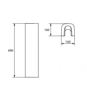 П'єдестал Cersanit Pure K101-004-BOX