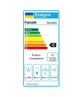 Вытяжка кухонная Fabiano Neoslim 60 White Glass (8107.407.1874)