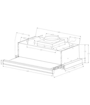 Вытяжка кухонная Fabiano Neoslim 60 White Inox (8107.407.1875)