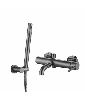 Смеситель для ванны и душа VBI MILANO GRAPHITE настенный (VBI-050106GR)
