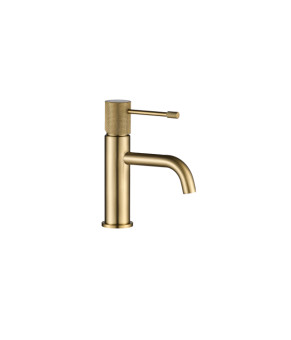 Смеситель для раковины VBI MILANO UNO BRUSHED GOLD низкий (VBI-050100BG-H01BG)