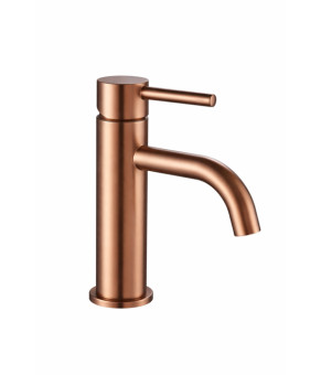 Смеситель для раковины VBI MILANO BRUSHED COPPER низкий (VBI-050100BC)