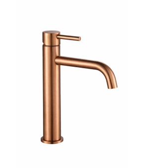 Смеситель для раковины VBI MILANO BRUSHED COPPER высокий (VBI-050101BC)