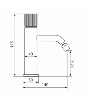 Смеситель для биде VBI MILANO TRE CHROME (VBI-050104CH-H03CH)