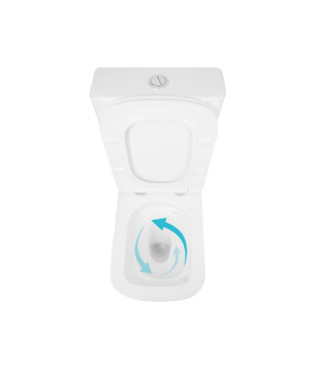 Унітаз підлоговий Qtap Tern Ultra Quiet безобідковий з сидінням Soft-Close QT17226003AW White