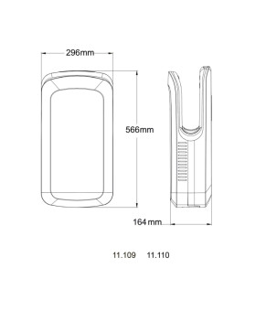 Сушарка для рук HOTEC 11.110 ABS Silver