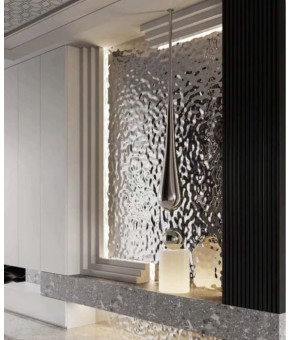Стеновая бамбуковая панель BWD Big Bubbles Silver (881235)