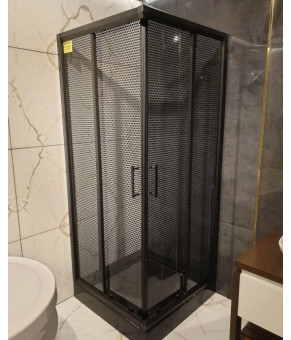 Душевая кабина Aquanil INDIANA Dark 100x80x190 см Тонированная Перфорация с черным профилем (INDIANA100x80DARK)