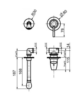 Смеситель для раковины Webert Opera Moderna OE 830606 Хром
