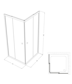 Душевая кабина SHOWER Saturn 162M-6, 80×80×190 С15418