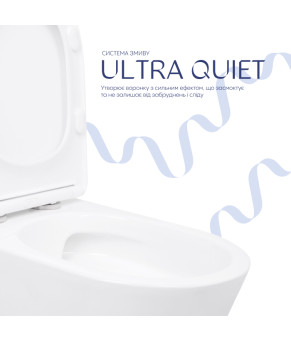 Унітаз підлоговий Qtap Arvin Ultra Quiet 630×350×795 мм з сидінням Soft-close, White QTARV27W49259