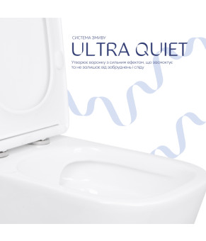 Унітаз підлоговий Qtap Stork Ultra Quiet 630×350×805 мм із сидінням Soft-close, White QTSTO27W49260