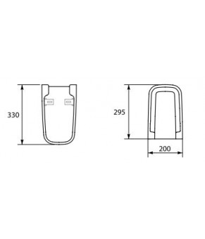 Напівп'єдестал Cersanit Pure K101-003-BOX