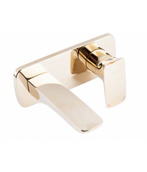 Life Смеситель для умывальника скрытого монтажа золотой (981578 NEWARC)