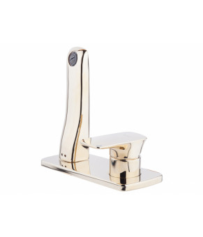 Life Смеситель для умывальника скрытого монтажа золотой (981578 NEWARC)