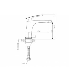 Змішувач Newarc Slim 121521