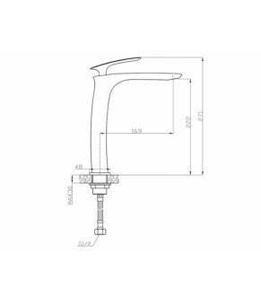 Смеситель Newarc Slim 121001