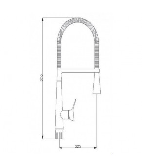 Смеситель для кухни Newarc Loft 921961N