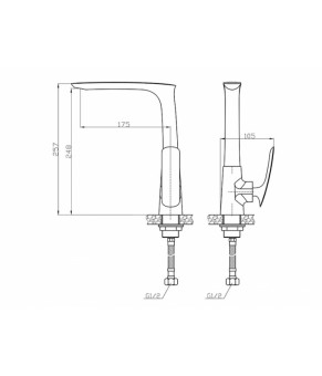 Смеситель Newarc Slim 121531