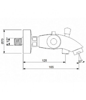 Термостат для ванны Newarc Tekno 500511
