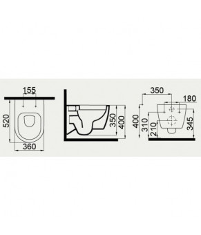 Унитаз подвесной с функцией биде Idevit Halley Rimless 3204-2617