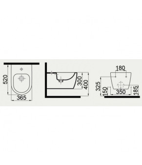 Биде подвесное Idevit Alfa 3106-2605