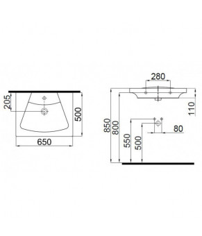 Раковина Idevit Vega 2801-0505-07 
