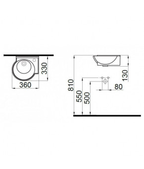 Раковина Idevit Myra Mini 0201-0365