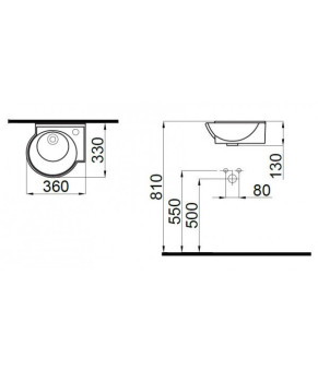 Раковина Idevit Myra Mini 0201-0367