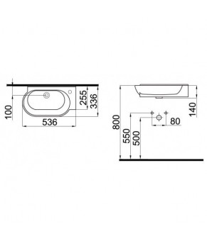 Раковина Idevit Myra 0201-2505