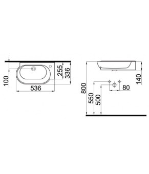 Раковина Idevit Myra 0201-2505-08