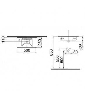 Раковина Idevit Merkur 0201-3507-07