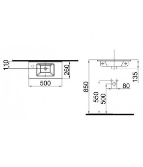 Раковина Idevit Merkur 0201-3507
