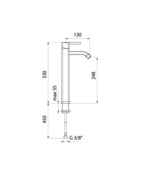Смеситель для умывальника Webert Azeta evolution AZ830402