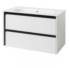 купити недорого Тумба STELLA антрацит глянець ТП -2Д 75 з умивальником "Stella"