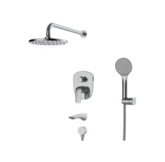 купити недорого Встроенная душевая система Koer KB-64008-01 с смесителем, хром (KR3476)