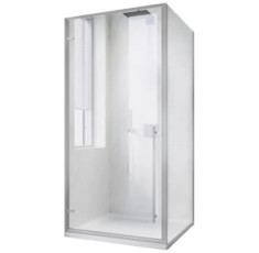 купити недорого Душевая кабина Koer SR SC08 90x90x200 см без поддона, прозрачное стекло Easy Clean, хром (KR5371)