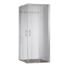 купити недорого Душевая кабина Koer SR SC03 100x100x200 см без поддона, прозрачное стекло Easy Clean 6 мм, хром (KR5357)