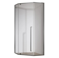 купити недорого Душевая кабина без поддона Koer SR SC06 90x90x200см прозрачное стекло Easy Clean 8мм, графит (KR5366)