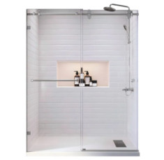 купити недорого Двери в нишу Koer SR SD06 140x220см прозрачное стекло Easy Clean 8мм, хром (KR5368)