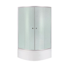 купити недорого Душевая кабина Latwa SC80x80.SAT.HIGH.FR 80x80 см, полукруглая, стекло Frost, высокий поддон KAPIELKA (SD00050787)