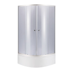 купити недорого Душевая кабина Lidz Latwa SC90x90.SAT.HIGH.GR 90x90см полукруглая, тонированное стекло (LLSC9090SATHIGHGR2SET)