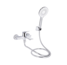 купити недорого Смеситель для ванны Qtap Vlasta New с душовым гарнитуром QTVLA259CRM45642 Chrome