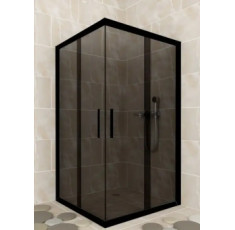 купити недорого Душевая кабина Aquanil INDIANA 100х100х190 см тонированное стекло с черным профилем (INDIANA80SmokeBlack)