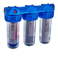 купити недорого Фильтр для холодной воды Koer KV-26-1 (3 колбы, 3 картриджа) 8 атм. 1" (KR5769)