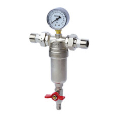 купити недорого Фильтр самоочистной с манометром 1/2'' Koer KR.1250 (KR2656)