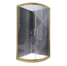 купити недорого Душевая кабина Koer SR SC04-90x90x195-TR-12 без поддона, прозрачное стекло, матовое золото (KR5681)